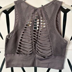Mono B Laser Cut Sports Bra Arcane Sz-L